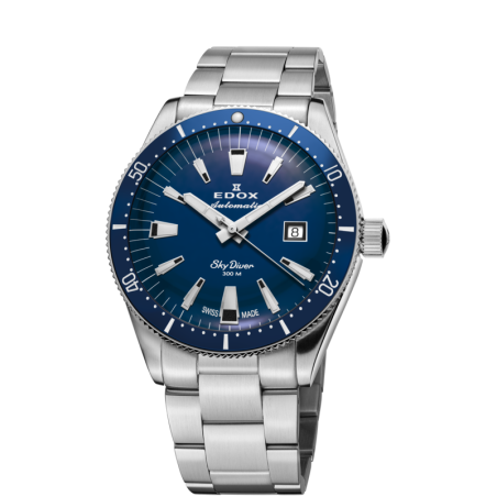 Edox Skydiver 38 Date Automatic 80131 3BUM BUIN