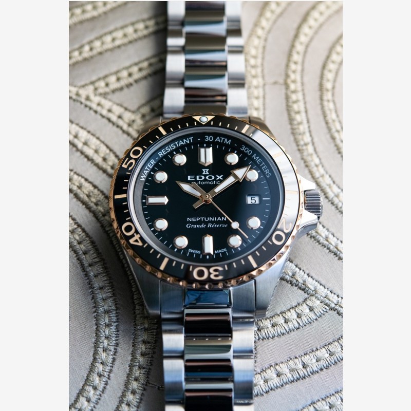 Edox Neptunian Grande Réserve Date Automatic 80801 3NRM NIR