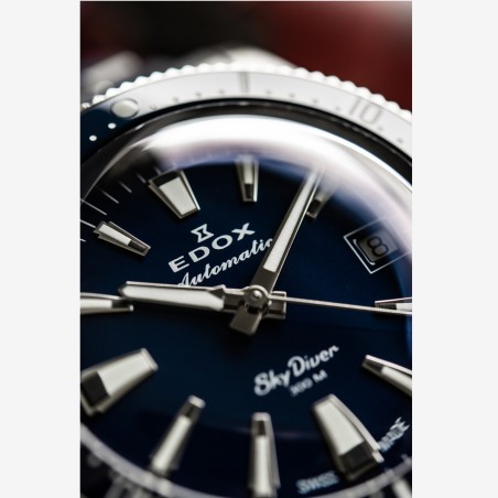 Edox Skydiver 38 Date Automatic 80131 3BUM BUIN