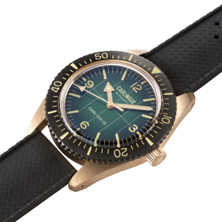 Diver 01 Bronze & vert CT-001-A "Silicone"