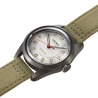 Montre Automatique Carlingue Military 01 Acier grisé & Vert kaki CT-003-A "Toile"