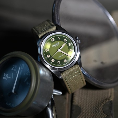 Carlingue Military 01 Vert & vert kaki CT-003-D "Toile"