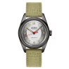 Montre automatique française Military 01 Acier grisé & Vert kaki CT-003-A "Toile"