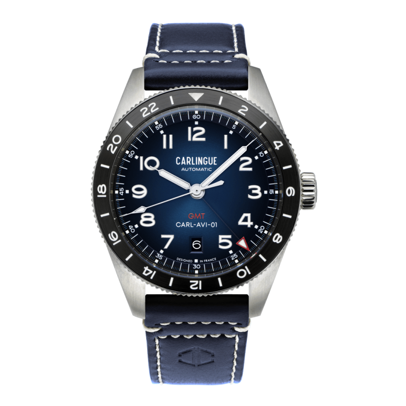 Carlingue Aviation 01 Bleu & Cuir bleu CT-002-C "Cuir"