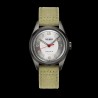 Montre Carlingue Automatique modèle Military 01 Acier grisé & Vert kaki CT-003-A "Toile"