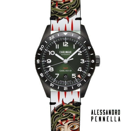 Carlingue Aviation 01 Noir CT-002-A Cristo Tattoo