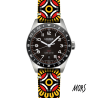 Carlingue Aviation 01 CT-002-B en acier et son bracelet Mandala Tattoo.