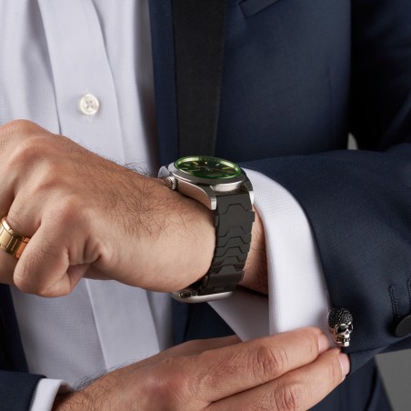 Smartlet One Shadow | Bracelet modulaire noir sablé et finition mate
