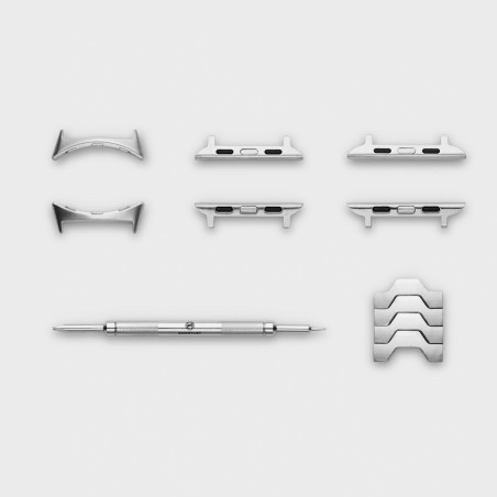 Smartlet One Classic | Bracelet  modulaire gris argent brossé