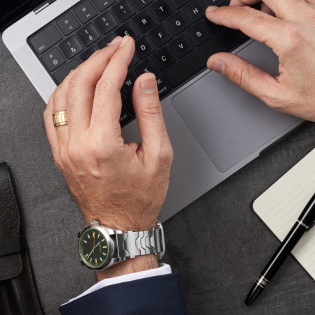 Smartlet One Classic | Bracelet  modulaire gris argent brossé