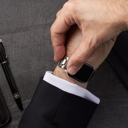 Smartlet One Classic | Bracelet  modulaire gris argent brossé