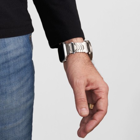Smartlet One Classic | Bracelet  modulaire gris argent brossé