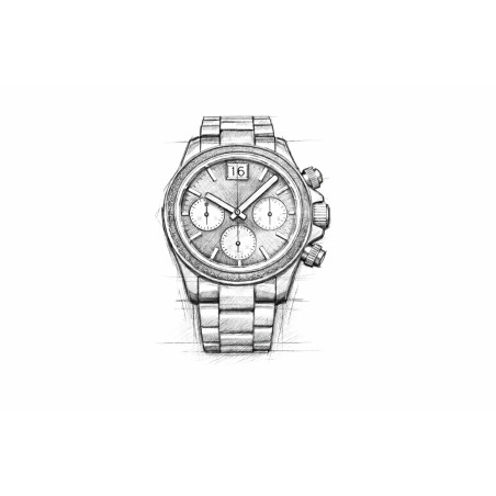 BlackCat Shura Green | Montre Chronographe française en titane