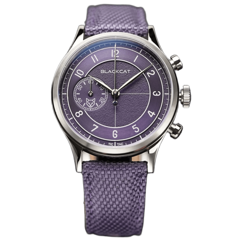 BlackCat Shaka Purple | Montre chronographe française