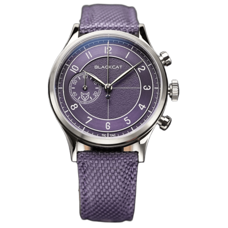 BlackCat Shaka Purple | Montre chronographe française