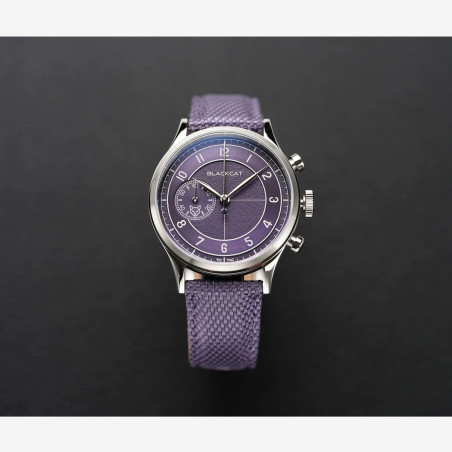 BlackCat Shaka Purple | Montre chronographe française