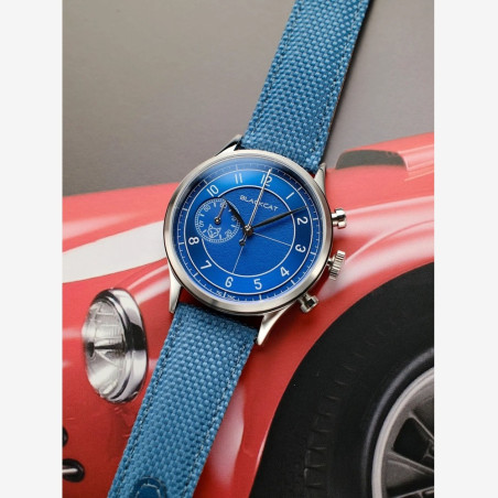 BlackCat Shaka Copper Black | Montre chronographe française