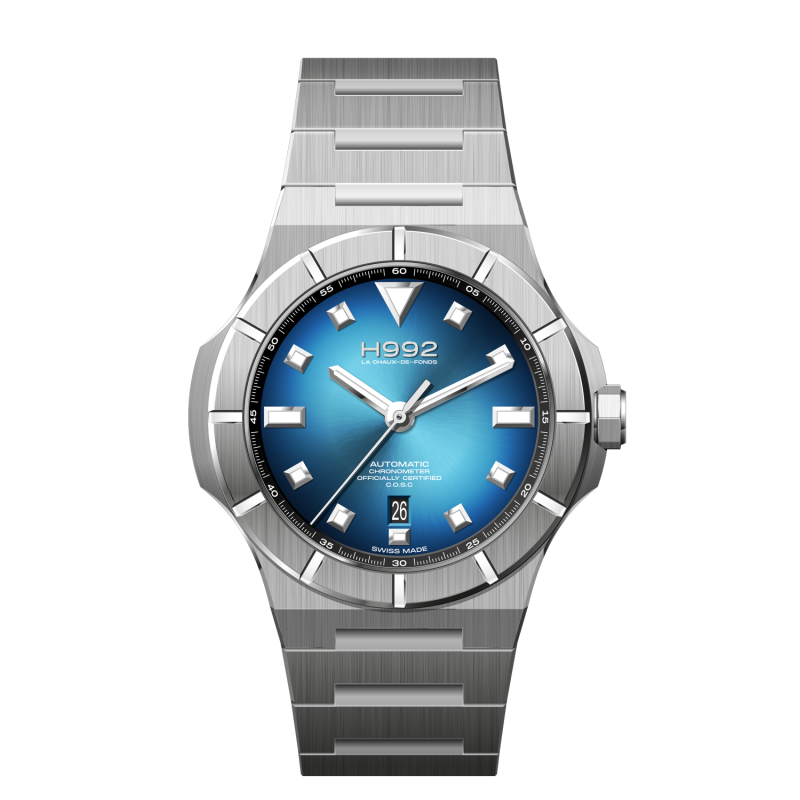 Montre H992 H4 Celestial Blue + Silver "acier"