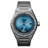 H992 H1 cadran Celestial blue et bracelet en acier avec boucle déployante.