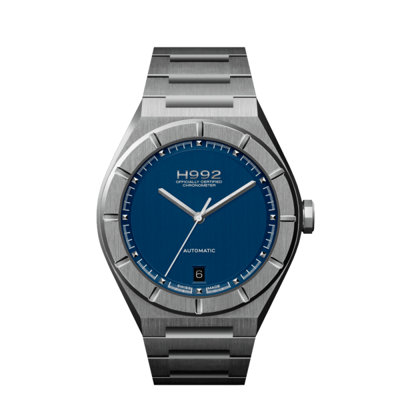 Montre H992 H2 Blue + Silver "acier"