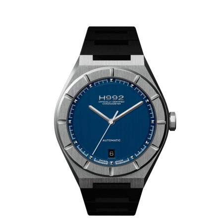 Montre H992 H2 Blue + Silver "caoutchouc"