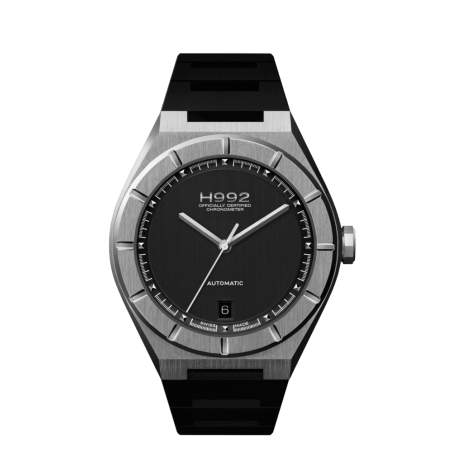 Montre H992 H2 Black + Silver "caoutchouc"
