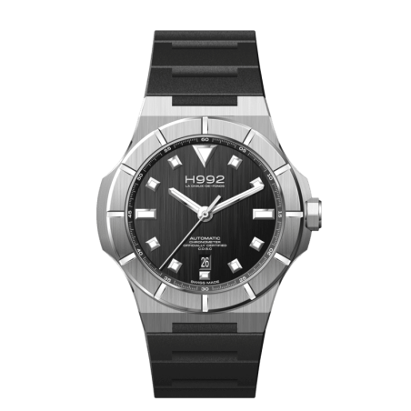 Montre H992 H4 Black + Silver "caoutchouc"