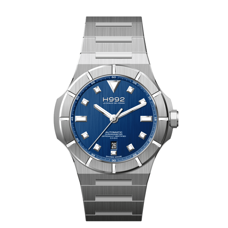 Montre H992 H4 Blue + Silver "acier"