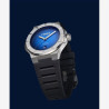 Montre automatique sport chic suisse bleue. Montre stylée pour homme. 
