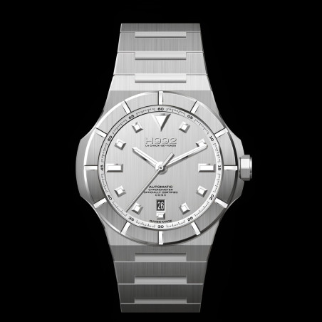 H992 H4 Silver + Silver "acier" | Montre automatique suisse