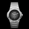 Montre sport chic suisse H992 H4.2 tout acier et cadran brossé gris.