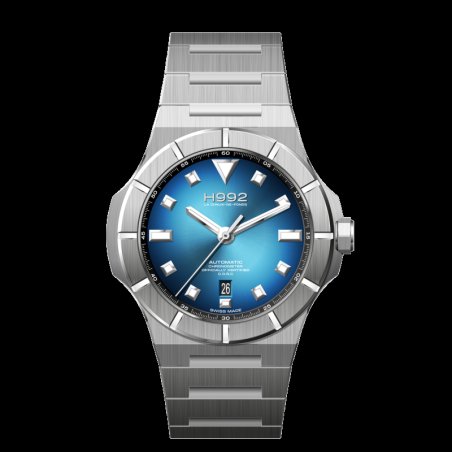 Montre H992 H4 Celestial Blue + Silver "acier"