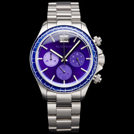 BlackCat Shura Purple | French Titanium Chronograph Watch