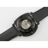 HD11 avec dos de boîte transparent et bracelet cuir démontable sans outil.