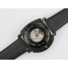 HD11 en acier et fond transparent. Mouvement Français La Joux-Perret G100.
