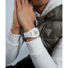 Guess Phoenix GW0203G2 | Montre tonneau blanche pour homme