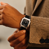 Orlam Héritage ORSSLHE003 | Montre carrée et élégante pour homme