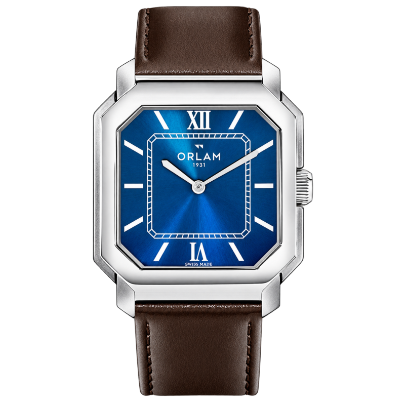 Orlam Héritage ORSSLHE003 | Montre carrée et élégante pour homme
