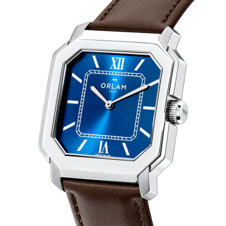 Orlam Héritage ORSSLHE003 | Montre carrée et élégante pour homme