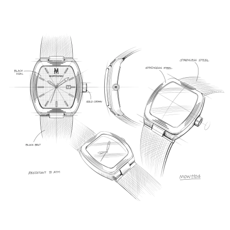 Montignac Paladin MOW1104 | Men’s Anthracite Watch