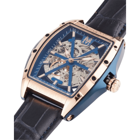 Montignac Paladin MOW412 | Blue Tonneau Watch for Men