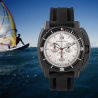 Montre de sport Humbert Droz étanche à 100m, verre minéral bracelet en silicone.