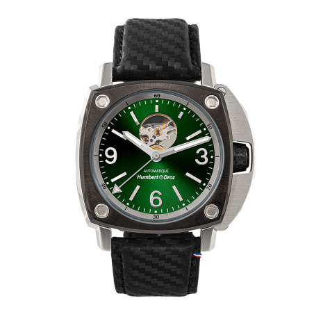 Humbert-Droz HD1 Chrome | Cadran cœur ouvert, montre française