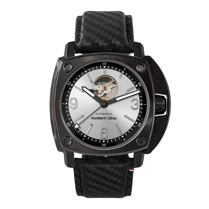 Humbert-Droz HD1 Platine| Cadran cœur ouvert, montre française