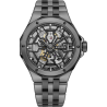Edox Delfin the original mecano automatic 85303 357GNM NGN, montre squelette Suisse en acier.